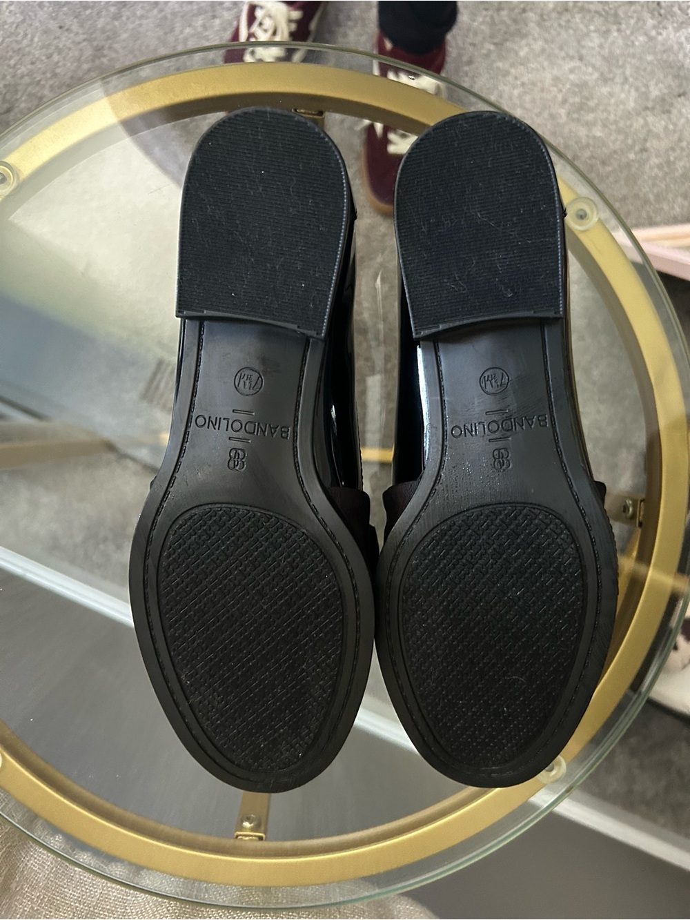 Bandolino Black Patent Loafers with Bow Accent - Picture 3 of 3
